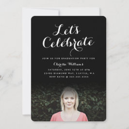 Elegant Script Studenten Inbjudan