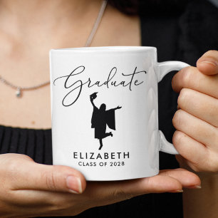 Elegant Script Studenten Kaffemugg