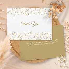 Elegant Script Tack Chic Guld Dust Confetti