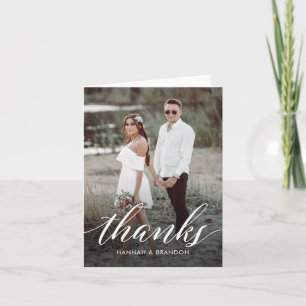 Elegant Script Tack Kort