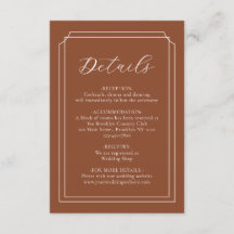 Elegant Script Terracotta 70s Monogram Bröllop