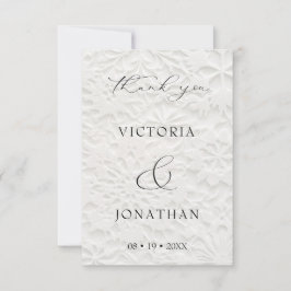 Elegant Script Winter Wedding Tack Kort