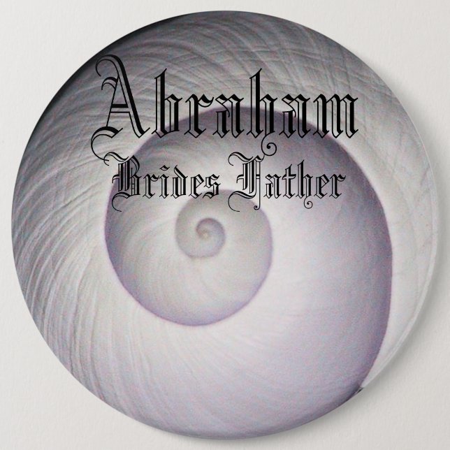 Elegant Sea Snäcka Classy Brides Far Bröllop Knapp (Framsida)