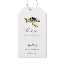 Elegant Sea Turtle Baby Shower enkel minimal