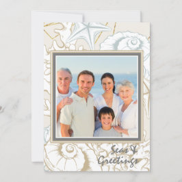 Elegant Seashell Beach Marine Personlig Photo