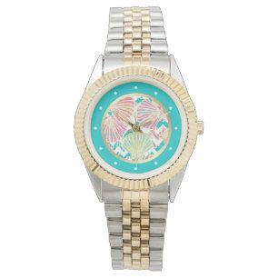 Elegant Seashells Chevron Armbandsur