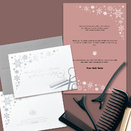 Elegant Season of Beauty and Joy Business Helgdag Folierat Kort