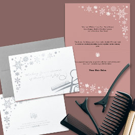 Elegant Season of Beauty and Joy Business Helgdag Folierat Kort