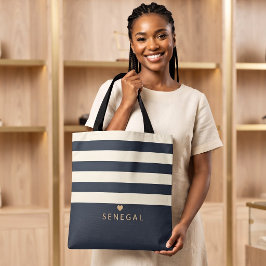 Elegant Senegal Favorit Plats Anpassad Monogram  Tygkasse
