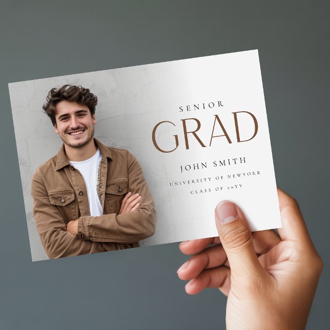 Elegant Senior Grad Foto Master Examen Tack Kort (Skapare uppladdad)