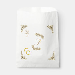 Elegant Sepia Blommigt Monogrammed Bröllop