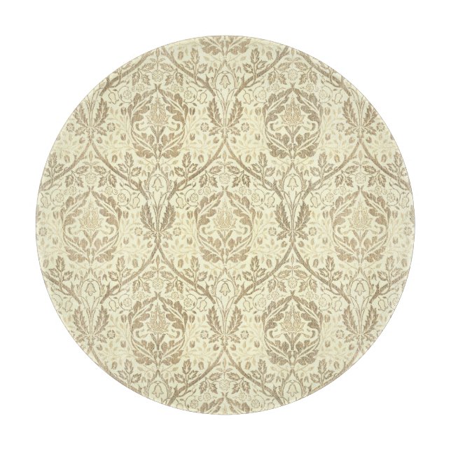 Elegant sepia brun floral mönster (Framsidan)