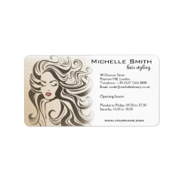 Elegant Sepia Chic Vågigt Hairstyle Hair Extension Adressetikett