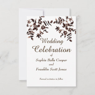 elegant Sepia vatten Vintage Ro - Spara Datumet