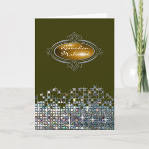 Elegant Sequin Ramadan Mubarak Kort