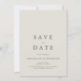 Elegant Serif Bröllop spara datum Datumet