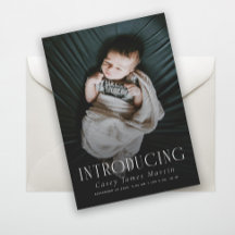Elegant Serif introducerar Baby foto Birth
