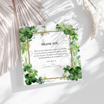 Elegant Shamrock Klöver Sympathy