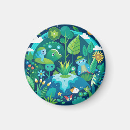 Elegant Shamrock-Shaped Design for St. Patrick's Magnet