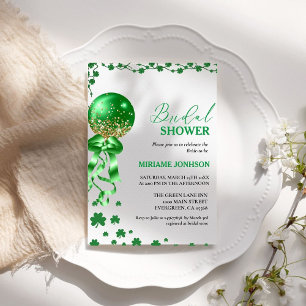 Elegant Shamrock St. Patrick Day Möhippa Inbjudningar