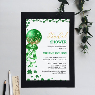 Elegant Shamrock St. Patrick Day Möhippa Inbjudningar