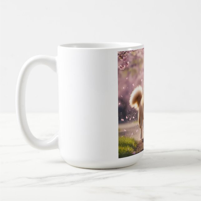 Elegant Shiba Inu Coffee Mugg (Vänster)