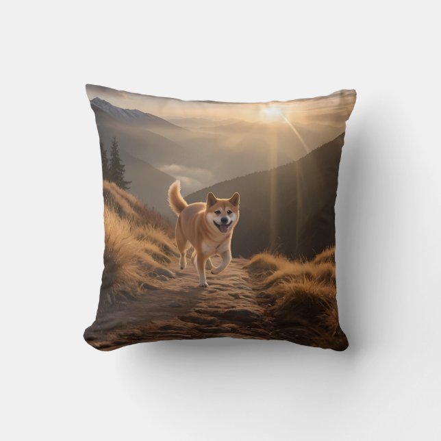 Elegant Shiba Inu Dekorativ kudde (Framsida)
