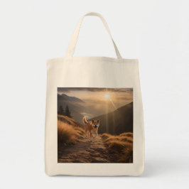 Elegant Shiba Inu Livsmedel Tote Bag Tygkasse
