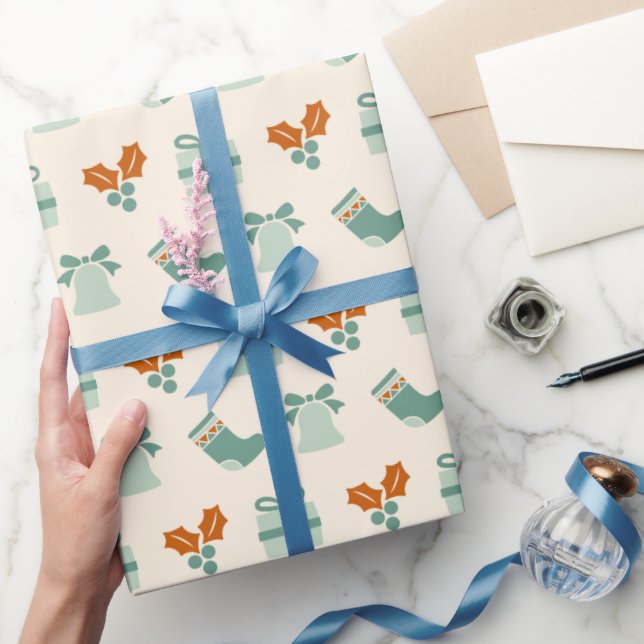 Elegant Shimmering Cheerful Gift Bröllop Tack Presentpapper (Gifting)