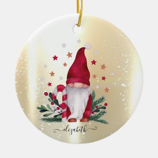 Elegant Shiny,Faux Guld,Wandeans Joy Julgransprydnad Keramik (Framsidan)