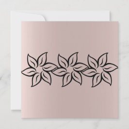 Elegant Shiny Lila Modern Flowery Get well Card