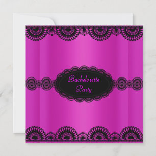 ELEGANT SHOCK ROSA BACHELORETTE PARTY INBJUDAN