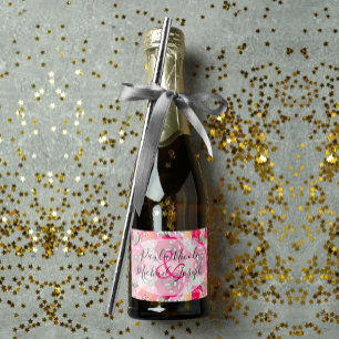 Elegant Shock rosa Blommigt Vattenfärg Mini