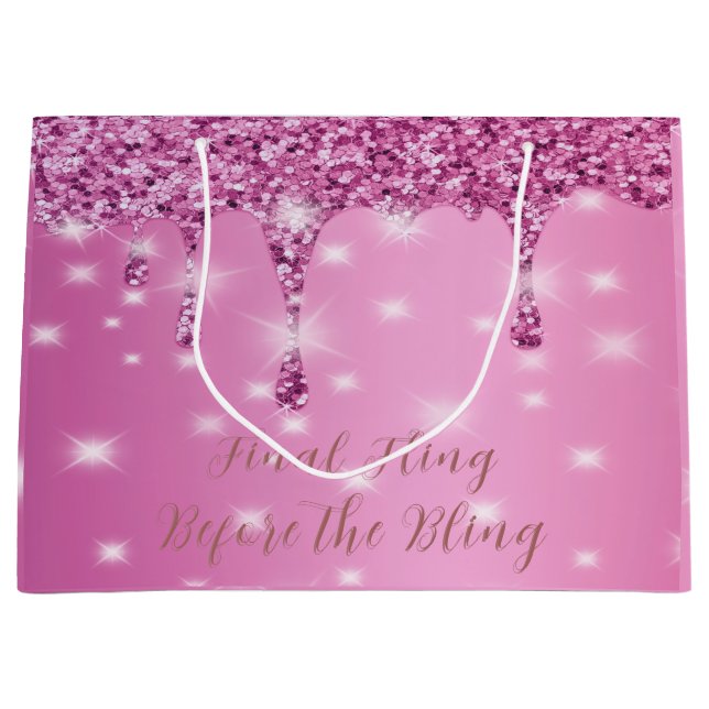 Elegant Shock rosa Drip Bachelorette (Framsidan)