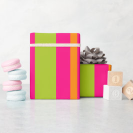 Elegant Shock rosa, limgrön, djupgående Orange Ran Presentpapper