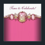 Elegant Shock rosa och Guld Födelsedagsfest Inbjudningar<br><div class="desc">Snygg rosa och guld födelsedagsfest inbjudan. Den här elegant rosa- och guld-födelsedagsfesten, företagsinbjudan party och evenemangsinbjudan är enkelt att anpassa för evenemanget genom att helt enkelt välja knappen "Anpassa den!" för att börja lägga till din händelseinformation, typsnitt stil, typsnitt storlek & färg och ordalydelse. Observera att alla de klistermärken, kort...</div>