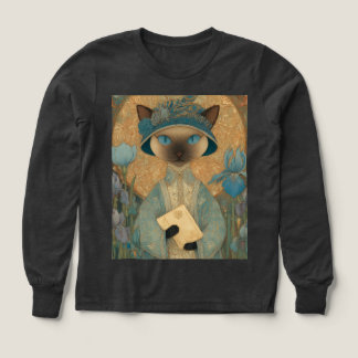 Elegant siamesisk katt i Art Nouveau-stil T Shirt