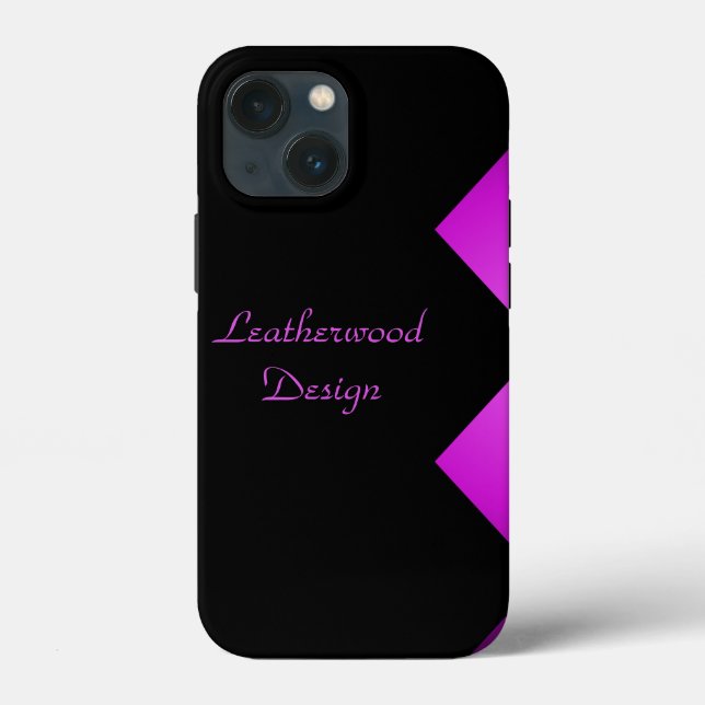 Elegant Sicksack Lila Personlig iPad Air Fodral (Baksida)