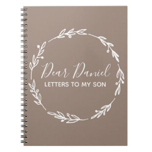 Elegant Sienna Brev till min chic design Anteckningsbok