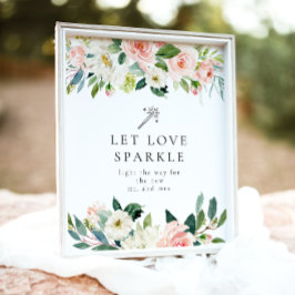 Elegant - signatur för  Blommigt - miniatyr Poster