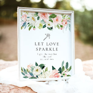 Elegant - signatur för Blommigt - miniatyr Poster