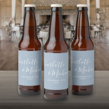 Elegant signaturskrift dammig blå bröllop