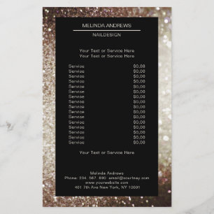 Elegant Silber Guld beidseitig tig Flygblad