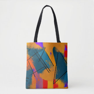 Elegant Silhouette Female Graphic Tote Bag Tygkasse
