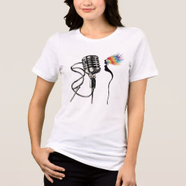 Elegant Silhouette Singer T Shirt