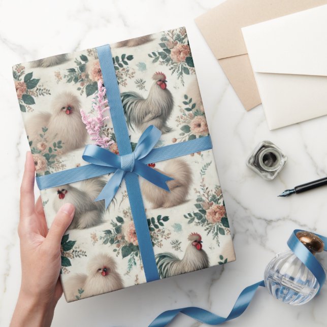 Elegant Silkie Chicken All-Tillfälle Gift Wrap Presentpapper (Gifting)