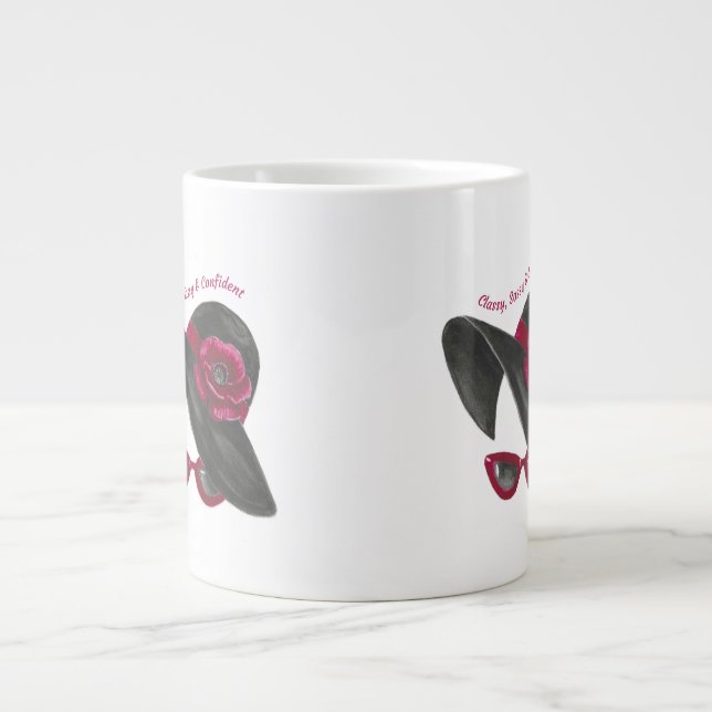 Elegant Siluett Jumbo Mugg (Framsidan)