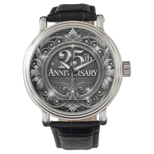 Elegant Silver 25-årsdagen Armbandsur