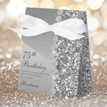 Elegant Silver 75:e födelsedag