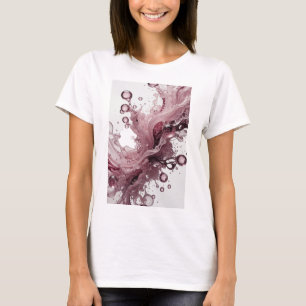 Elegant Silver ABSTRAKT KONST Konstnärligt smycke T Shirt
